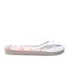 Sandalia plana blanco x transparente para mujer VT25483