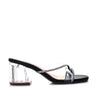 Sandalia tacon negro para mujer W07-Z471
