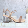 Sandalia tacon nude para mujer W30-Z471