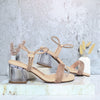 Sandalia tacon nude para mujer W30-Z471