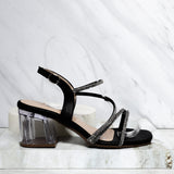 Sandalia tacon negro x murano para mujer W47-Z471