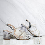 Sandalia tacon plata x murano para mujer W47-Z471