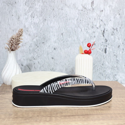 Sandalia plana negro para mujer VT27495
