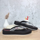 Sandalia plana negro para mujer VT27495