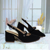 Tacon negro nobuck para mujer 5037-Z148
