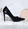 Tacon negro charol para mujer 01-Z601