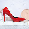 Tacon rojo charol para mujer 01-Z601