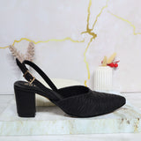 Sandalia plana negro para mujer 1041-Z509