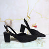 Sandalia plana negro para mujer 1041-Z509