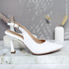 Tacon blanco charol para mujer 2577-Z134