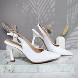 Tacon blanco charol para mujer 2577-Z134