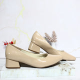 Tacon almendra charol para mujer 324138-Z132