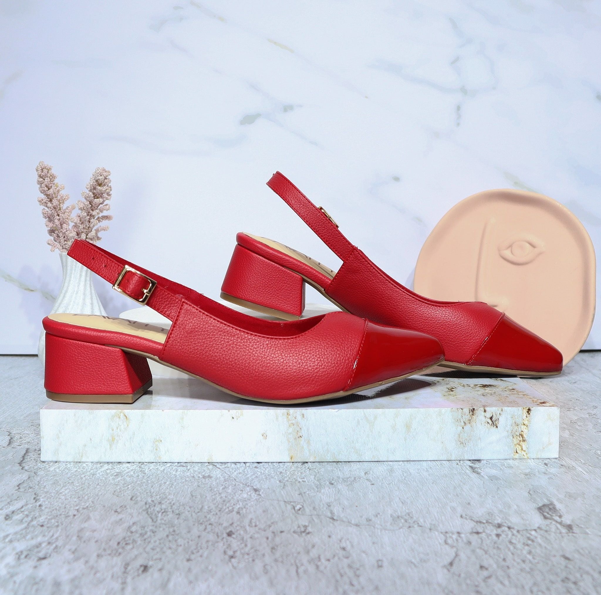 Tacon rojo x charol para mujer 435C-Z610
