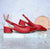 Tacon rojo x charol para mujer 435C-Z610