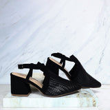 Tacon negro nobuck para mujer 5045-Z148