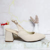 Tacon beige gravado para mujer 52585-Z132