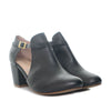 Tacon negro cuero para mujer H-MILENA