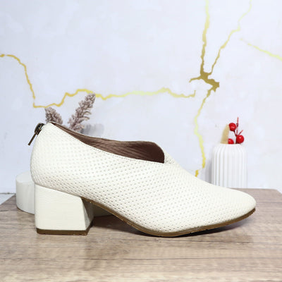 Sandalia tacon talco cuero para mujer LARA-Z11