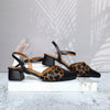 Baleta negro x pelo cuero para mujer P30-Z06