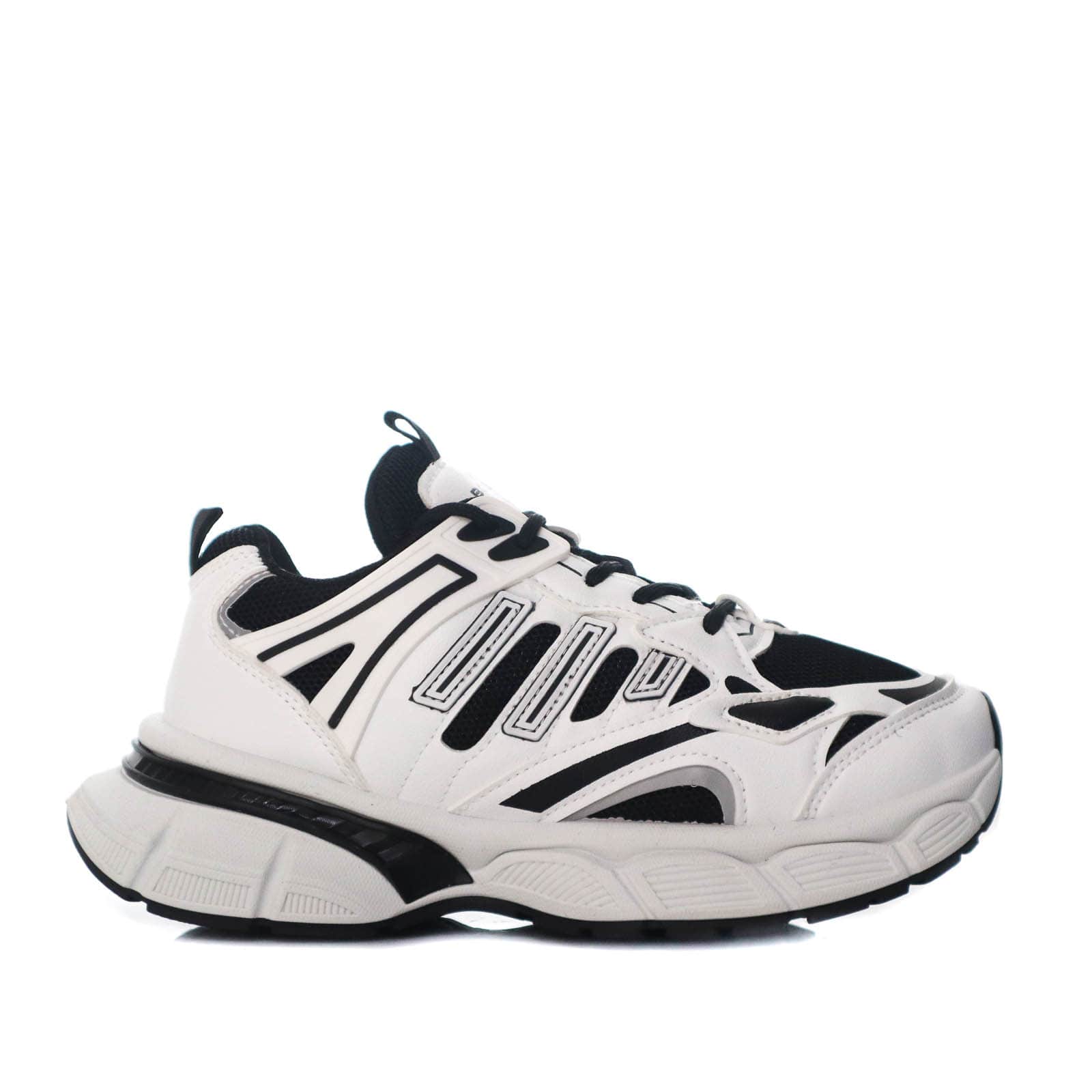 Tenis blanco x negro para mujer 035-Z329