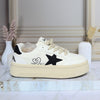 Tenis beige x negro para mujer 129-Z329