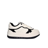 Tenis beige x negro para mujer 156-2-Z287