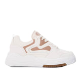 Tenis beige x nude para mujer 182-Z273