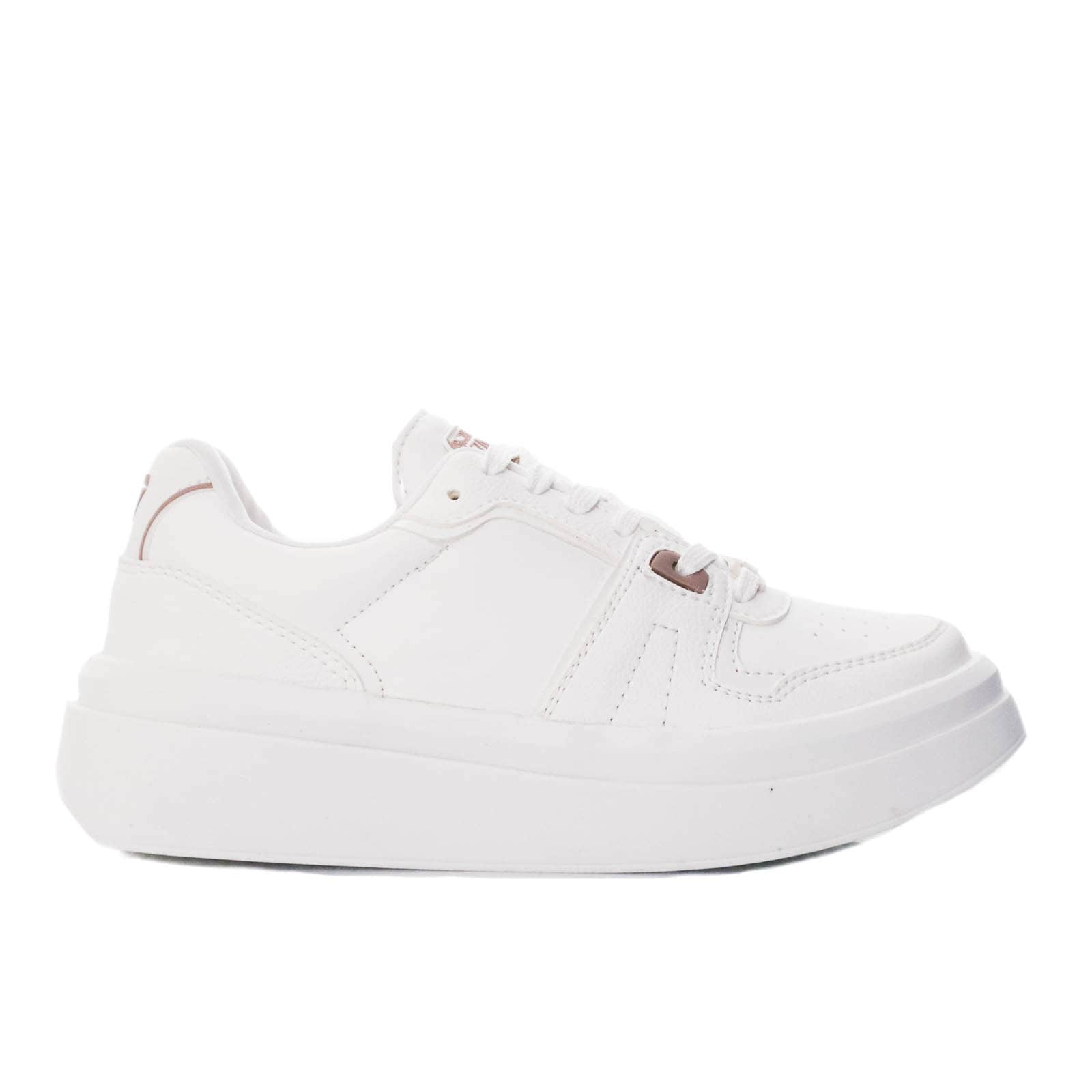 Tenis blanco x oro rosa para mujer 186-Z273