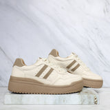 Tenis beige x camel para mujer 197-Z273