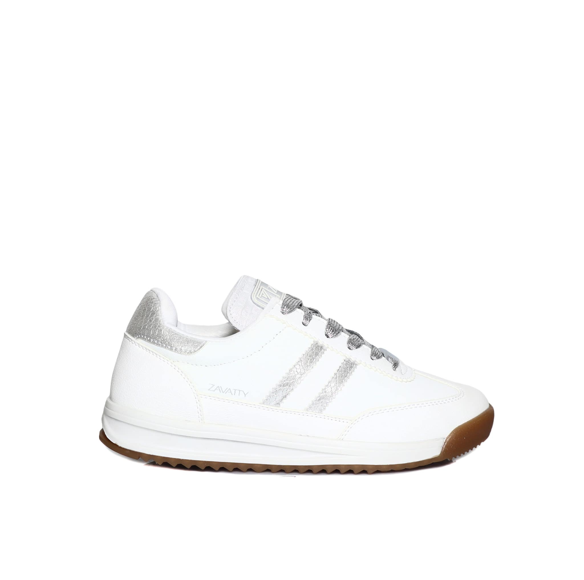 Tenis blanco x plata para mujer 206-Z273