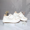 Tenis blanco x palo rosa para mujer 209-Z273