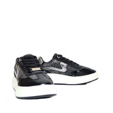 Tenis negro cuero para mujer 213-Z435