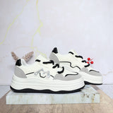 Tenis blanco x negro para mujer 25053-Z477
