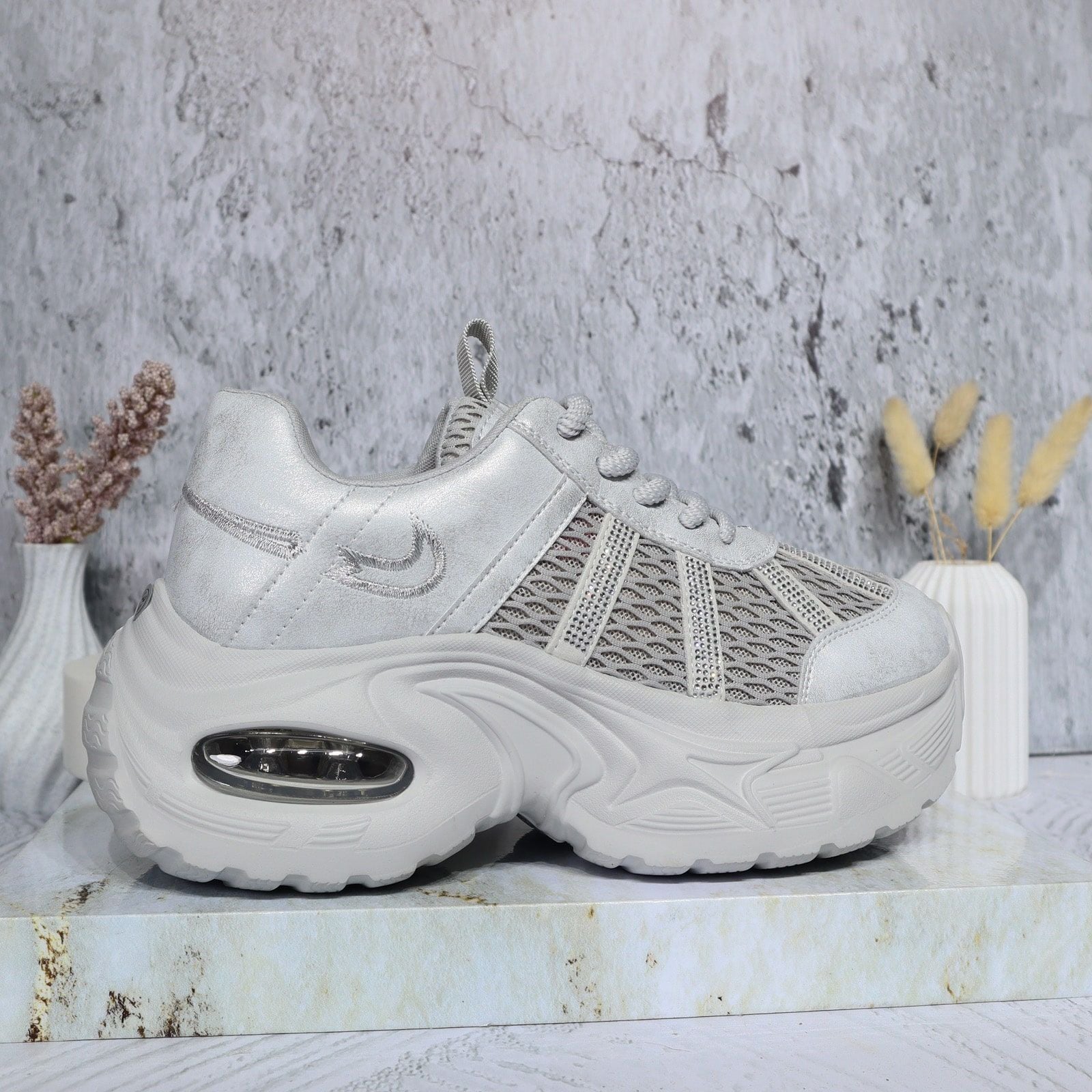 Tenis gris para mujer 2552-Z631