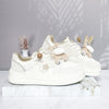 Tenis blanco x kaki para mujer 2582-Z786