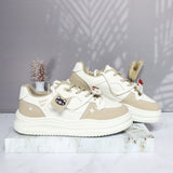 Tenis blanco x kaki para mujer 2584-Z786
