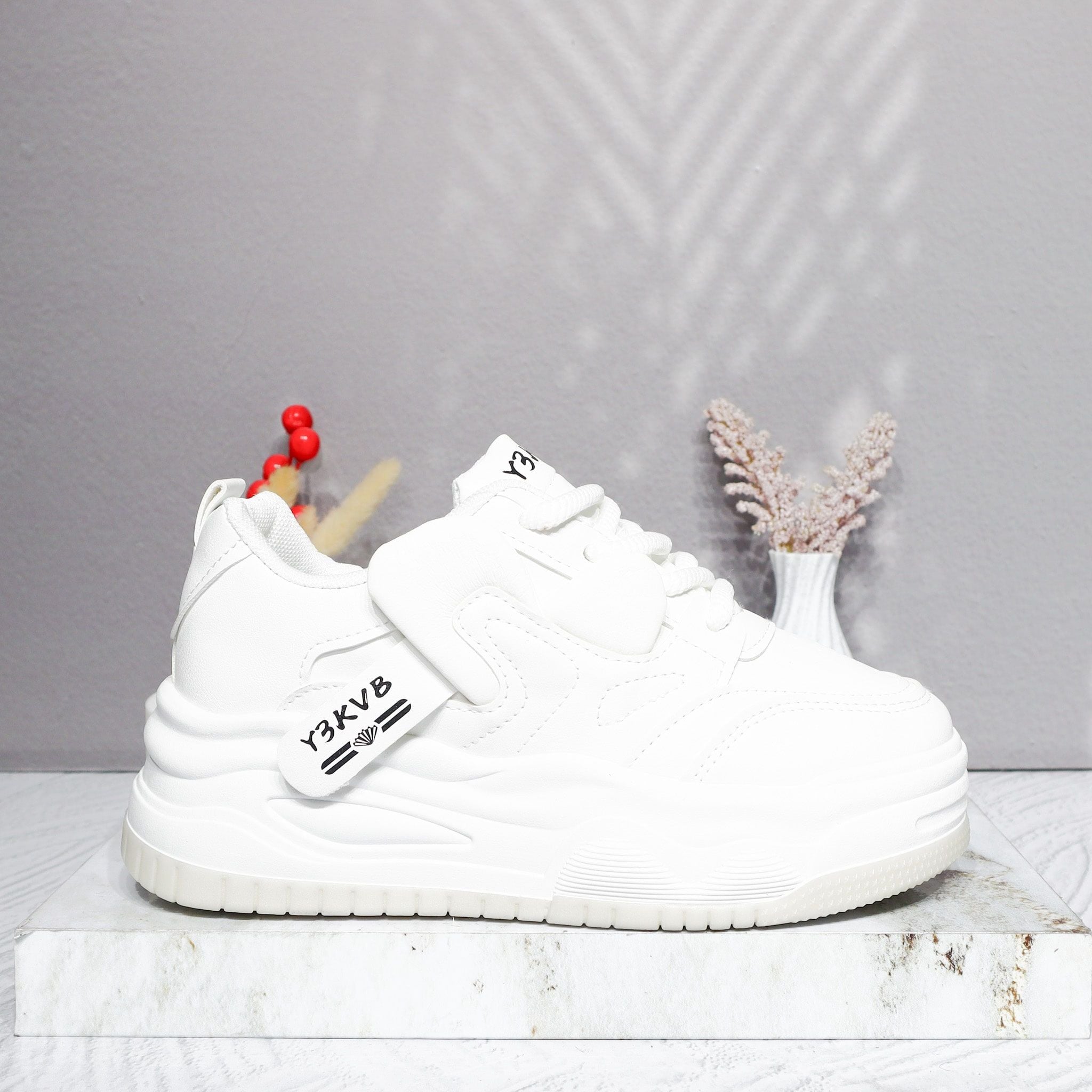 Tenis blanco x beige para mujer 2588-Z786