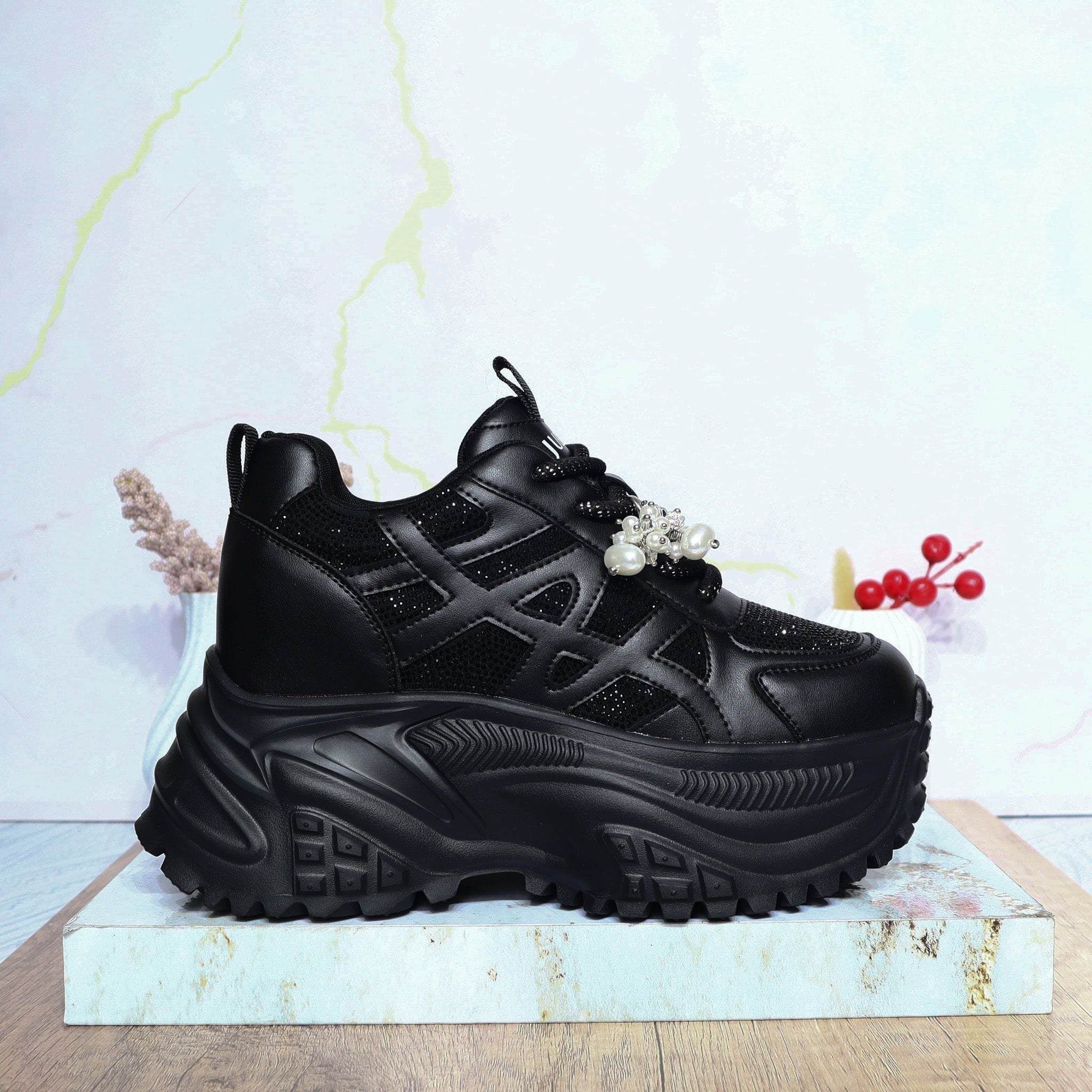 Tenis negro para mujer 2595-z631