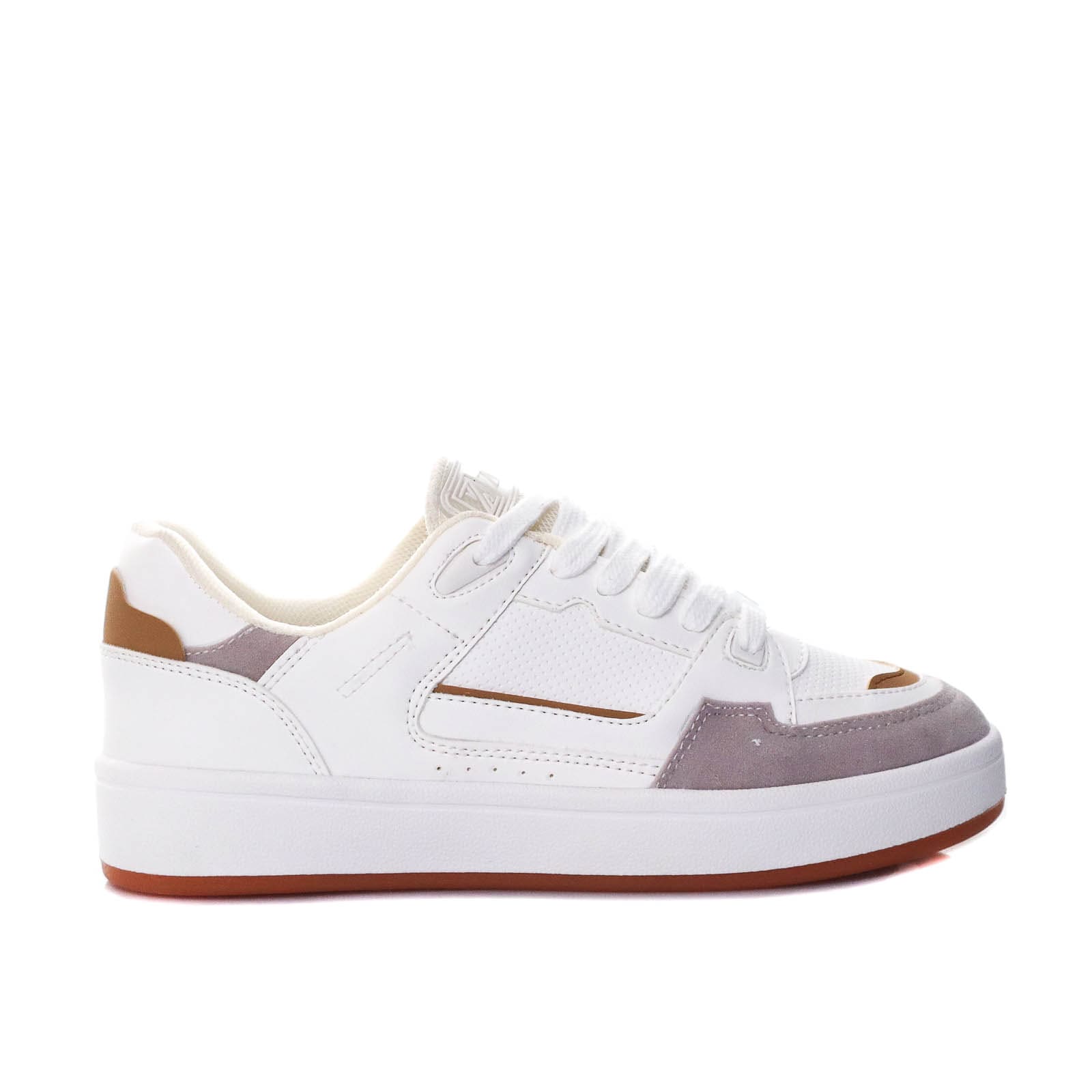 Tenis blanco x terracota para mujer 295-Z173