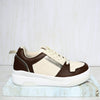 Tenis cafe x beige para mujer 304-Z273