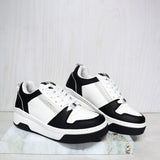 Tenis negro x blanco para mujer 304-Z273