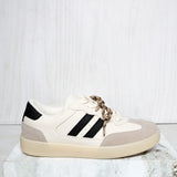 Tenis beige x negro para mujer 8049-Z802