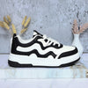 Tenis blanco x negro para mujer KF06-Z477