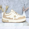 Tenis blanco x beige para mujer KF09-Z477