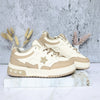 Tenis blanco x beige para mujer KF09-Z477