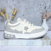 Tenis blancox gris para mujer KF09-Z477