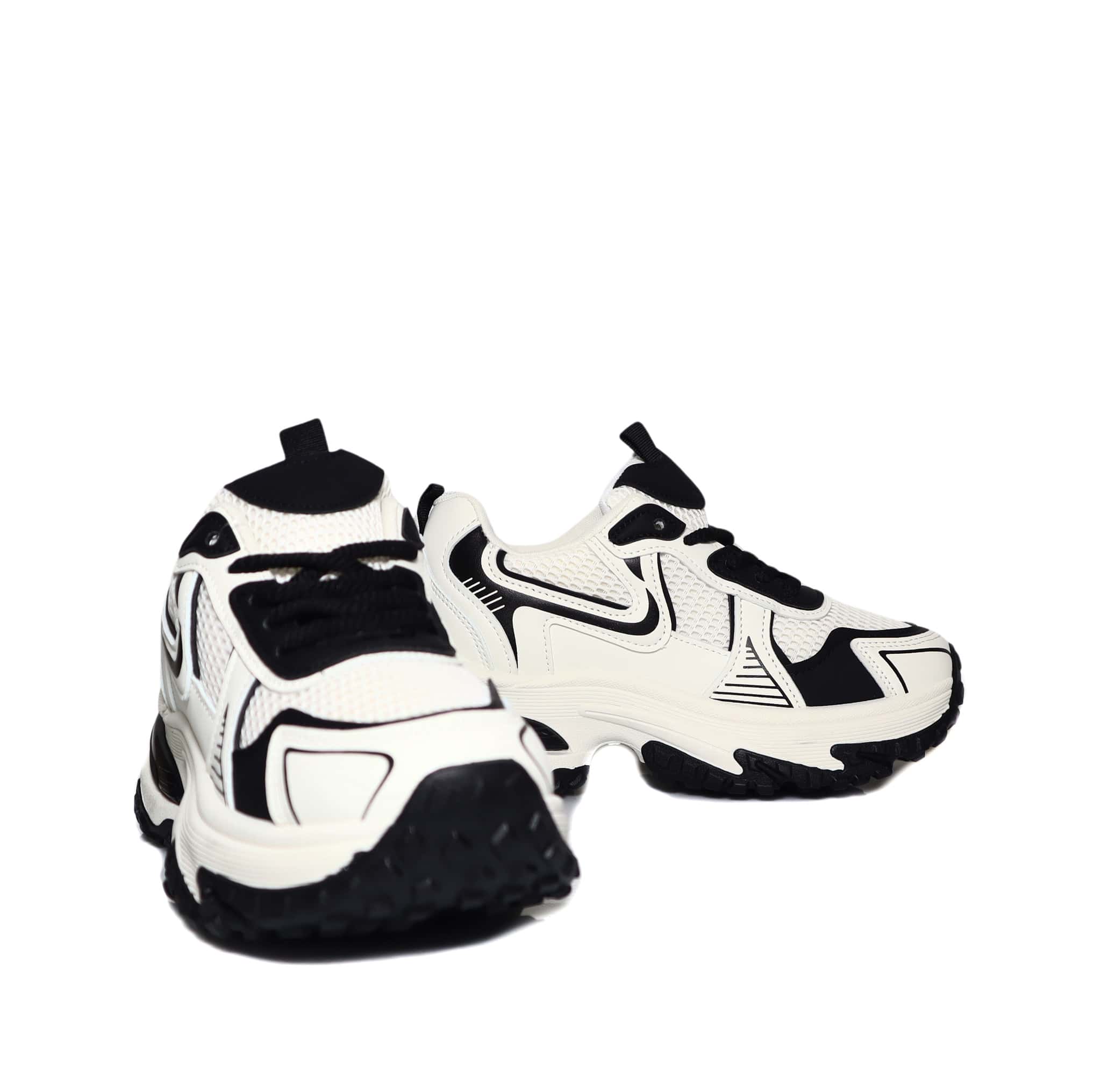 Tenis blanco x negro para mujer L2451-Z399