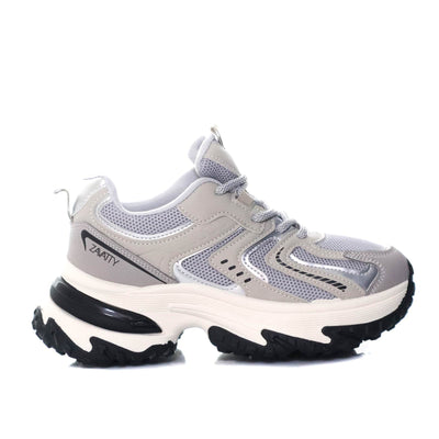 Tenis beige x gris para mujer L2453-Z399