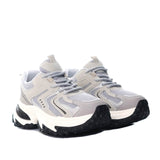 Tenis beige x gris para mujer L2453-Z399