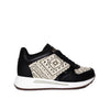 Tenis negro x tela para mujer TA1065